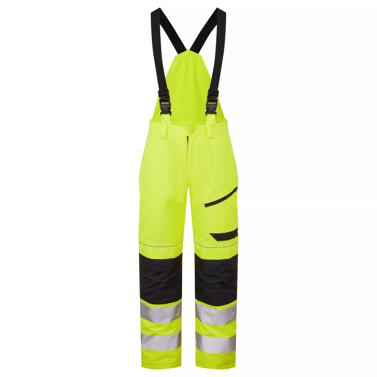 Supertouch System Hi-Vis Eco Thermal Waterproof Trouser with Shoulder Straps