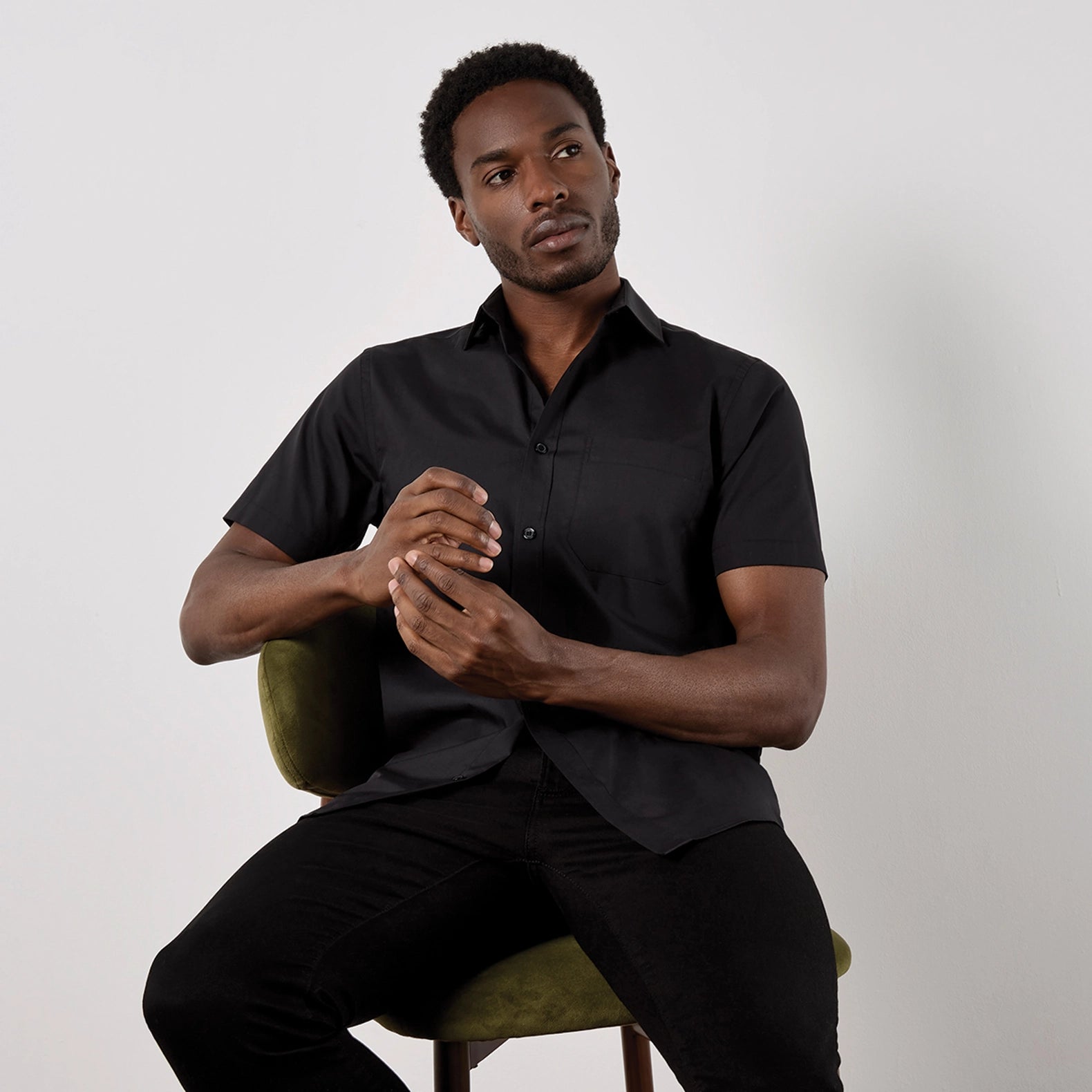 Kustom Kit Poplin Shirt Short-Sleeved (Tailored Fit)