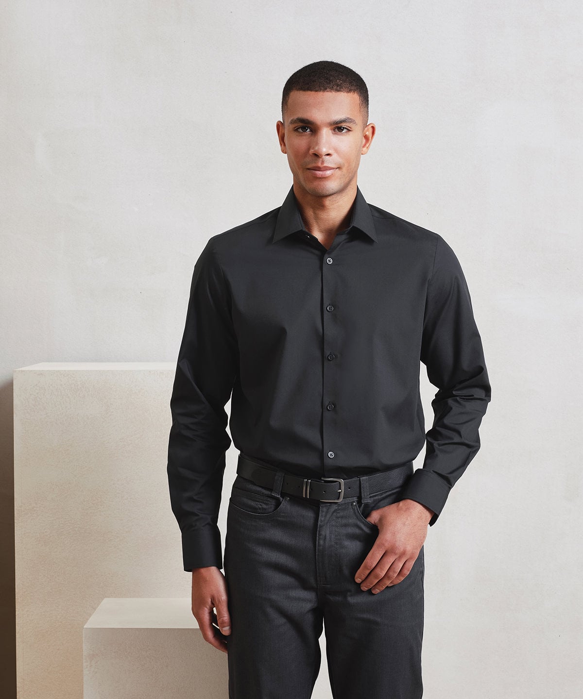 Premier PR203 Long Sleeve ‘recyclight’ Poplin Shirt