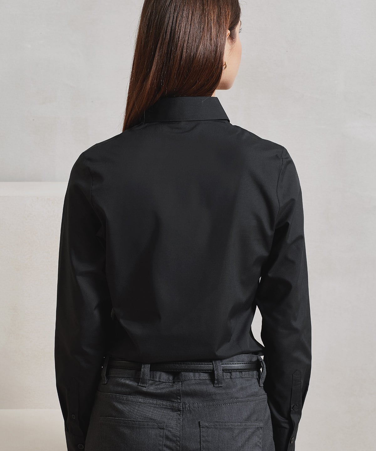 Premier PR303 Women’s Long Sleeve ‘recyclight’ Poplin Shirt