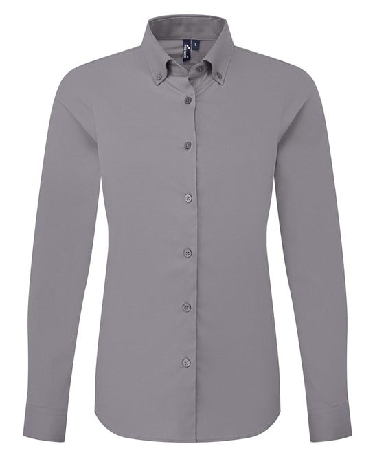 Premier PR384 Women’s ‘supreme’ Oxford Long Sleeve Shirt