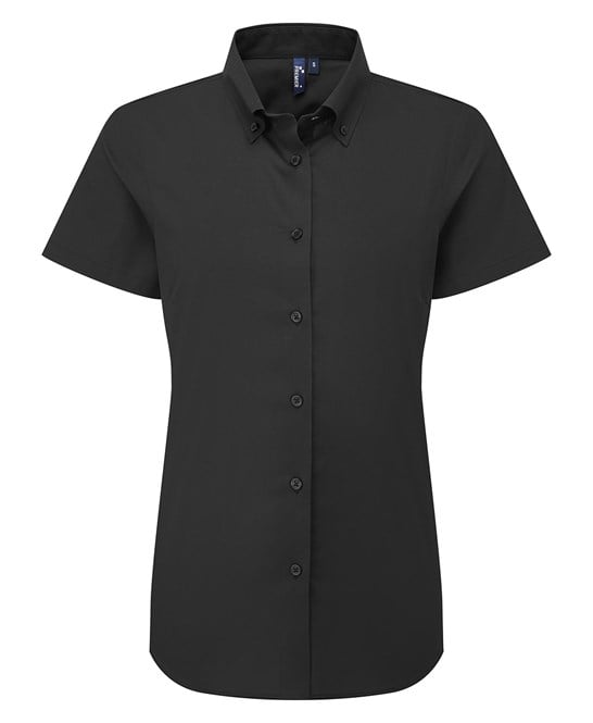 Premier PR386 Women’s ‘supreme’ Oxford Short Sleeve Shirt