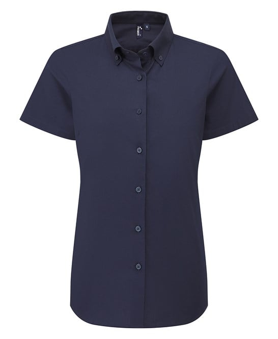 Premier PR386 Women’s ‘supreme’ Oxford Short Sleeve Shirt