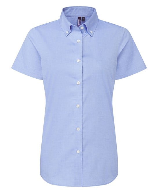 Premier PR386 Women’s ‘supreme’ Oxford Short Sleeve Shirt