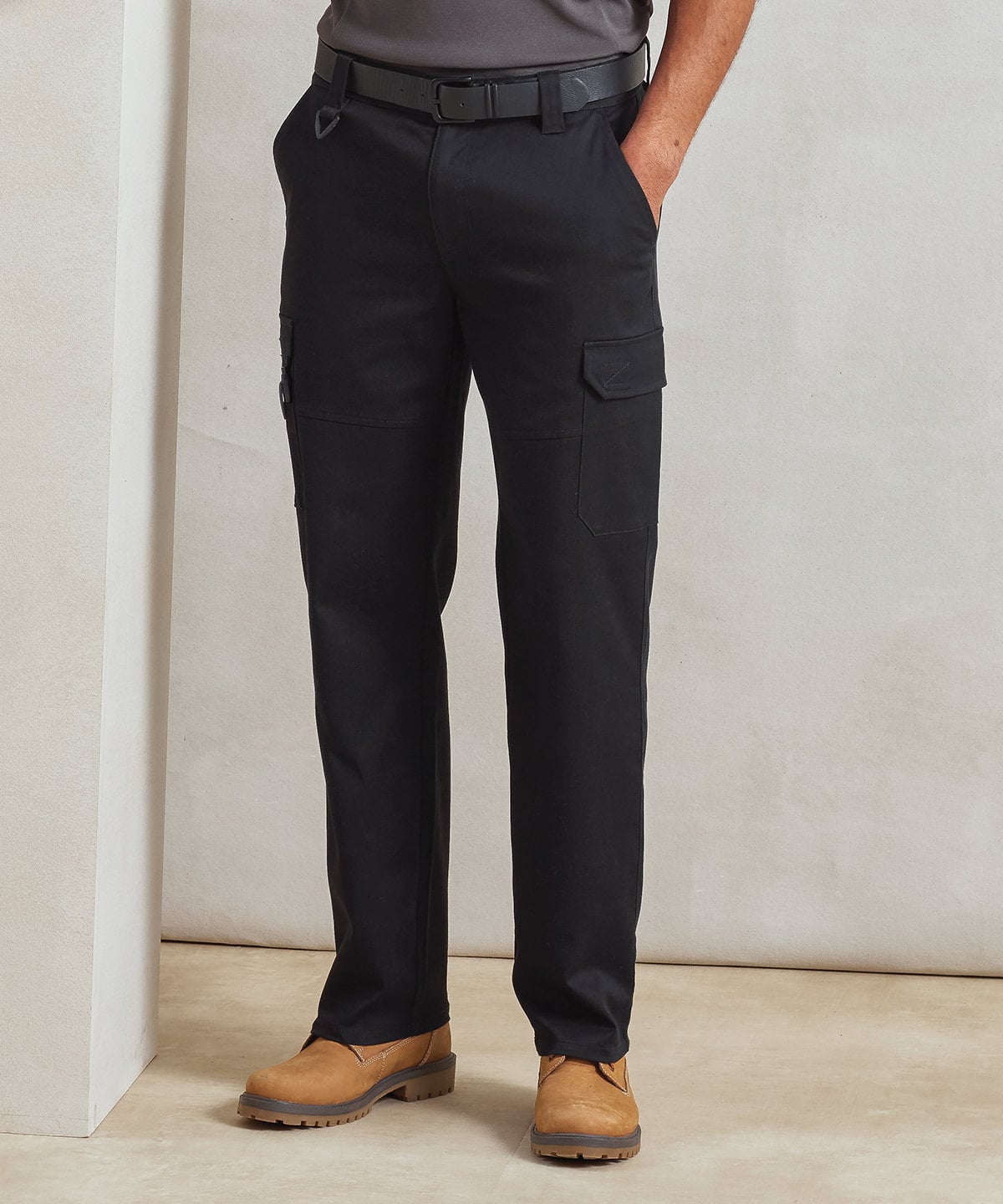 Premier PR565 Stretchchecker Work Cargo Trousers