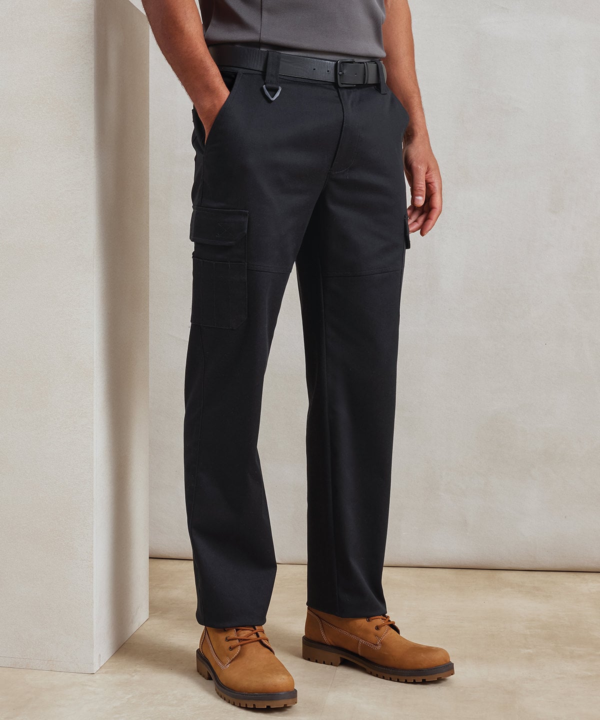Premier PR565 Stretchchecker Work Cargo Trousers