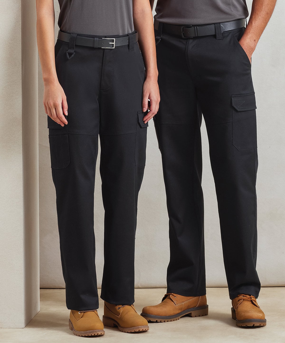 Premier PR565 Stretchchecker Work Cargo Trousers