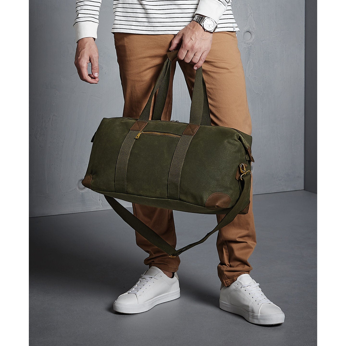 Quadra Heritage Waxed Canvas Holdall