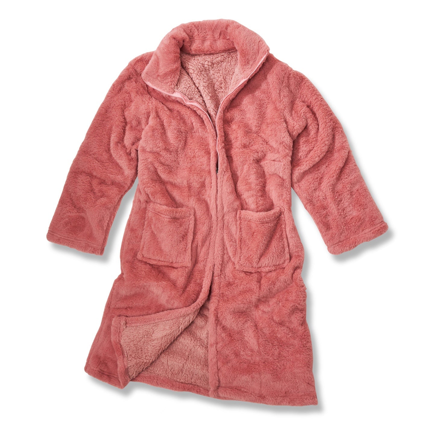 Ribbon Luxury Eskimo Faux Fur Zipped Gown