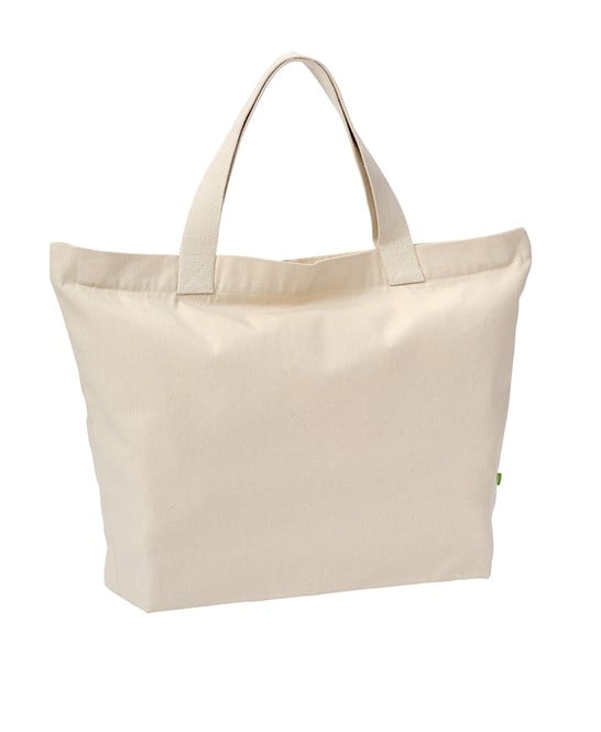 Nutshell® RL069 Elba Organic Canvas Premium Zip Tote