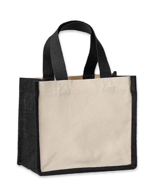 Nutshell® RL201 Jute Canvas Panel Shopper