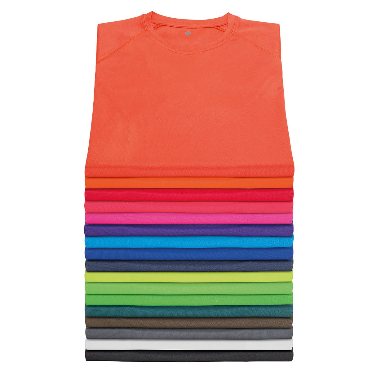 Spiro Performance Aircool Tee - Flo Orange