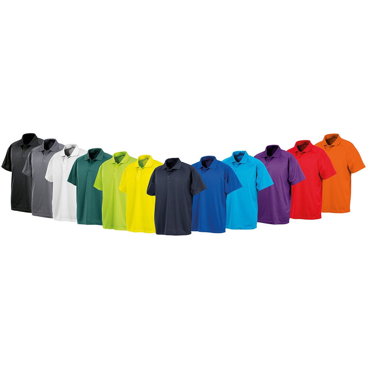Spiro Performance Aircool Polo Shirt - Flo Yellow