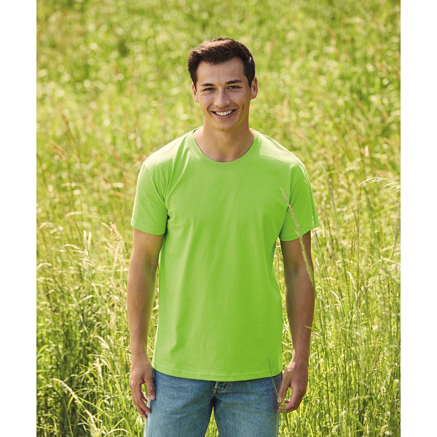 Fruit Of The Loom Valueweight T - Retro Heather Green