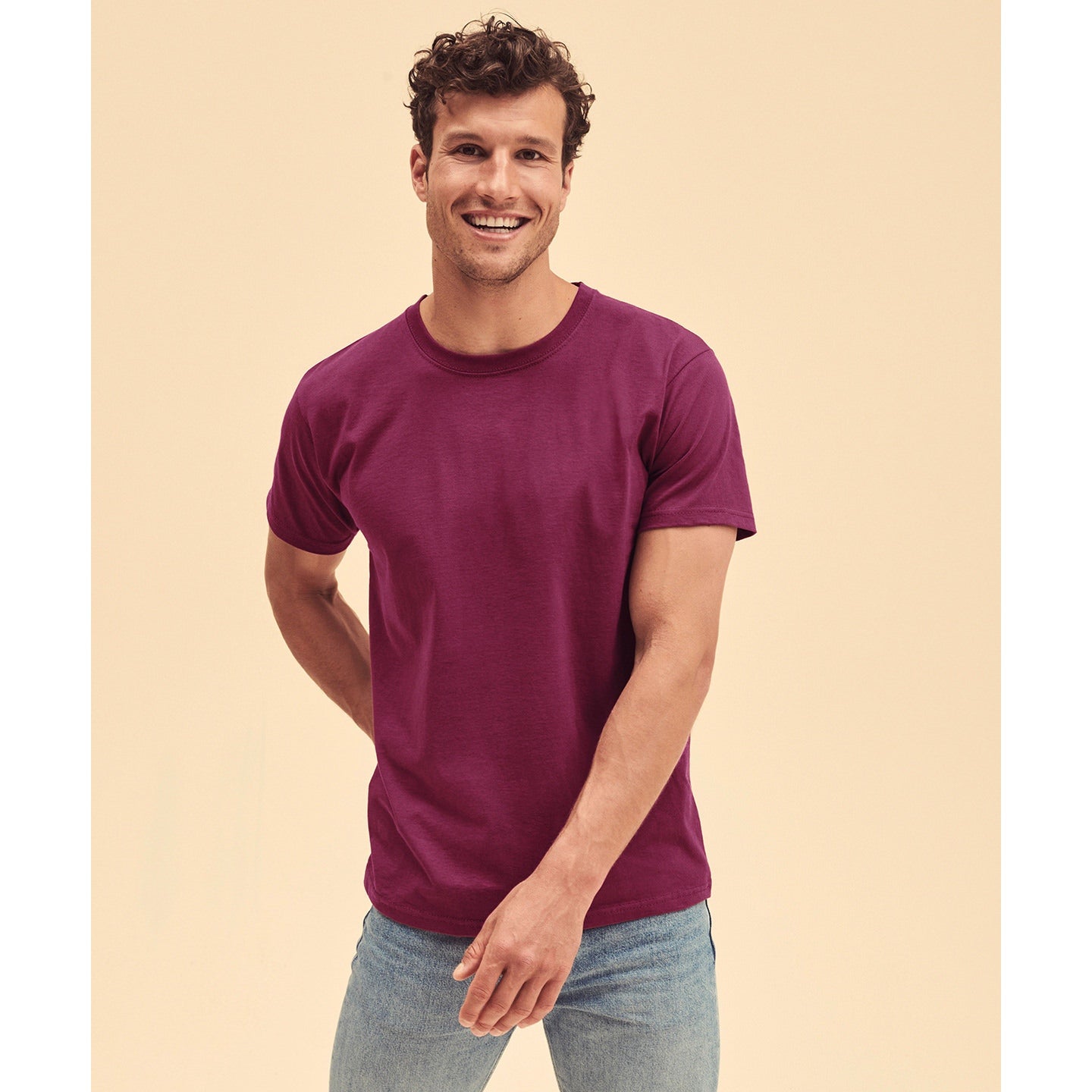 Fruit Of The Loom Valueweight T - Purple