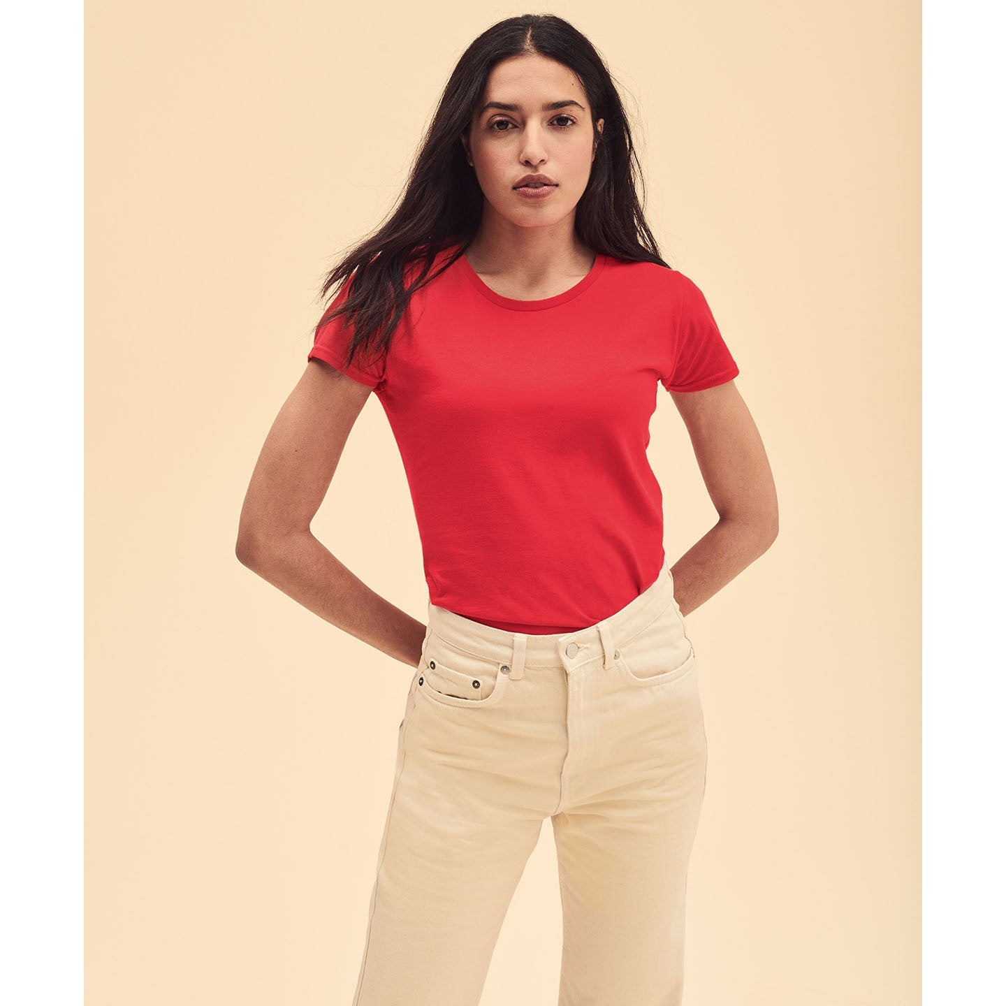 Fruit Of The Loom Women's Iconic T - Heather Navy