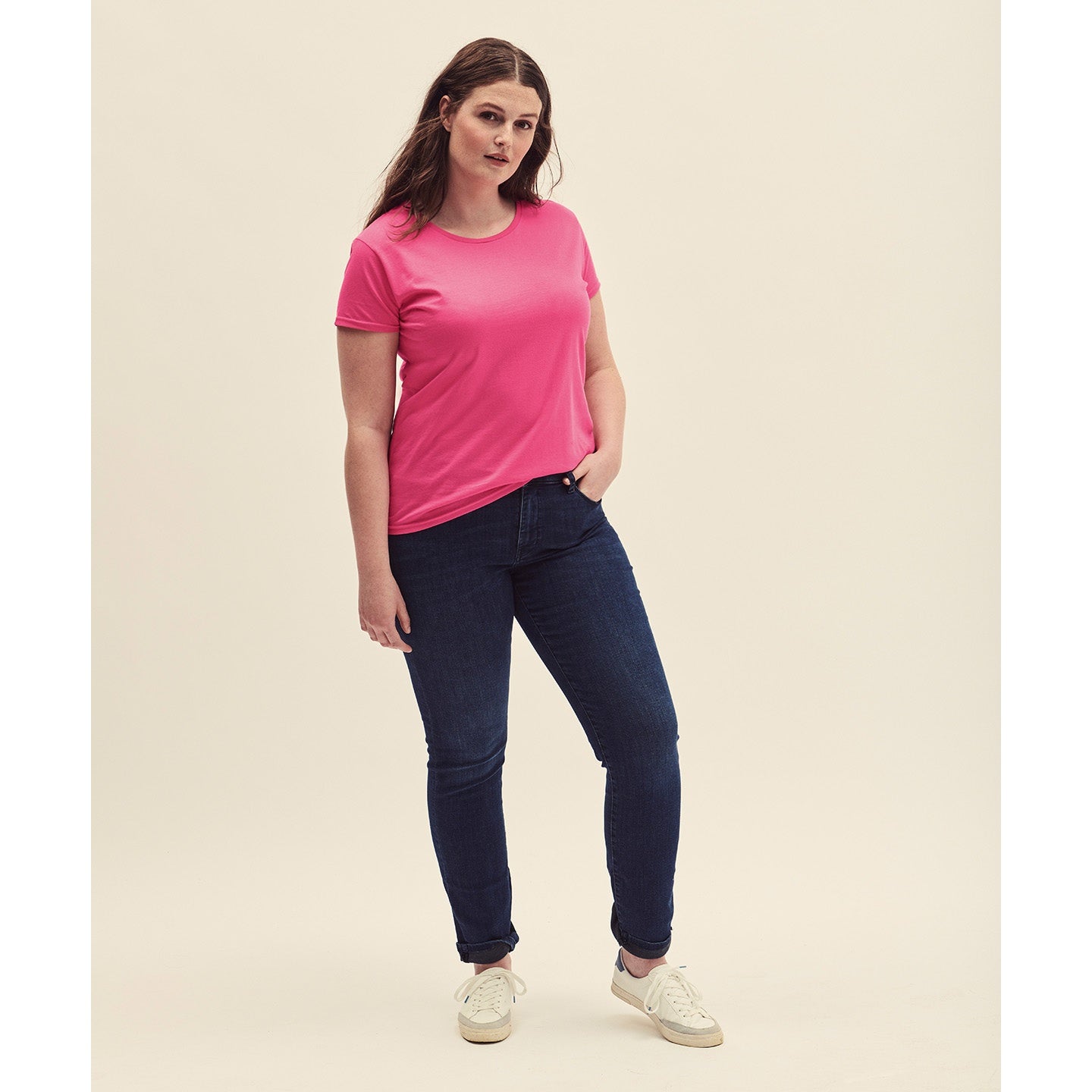 Fruit Of The Loom Women's Iconic T - Heather Navy