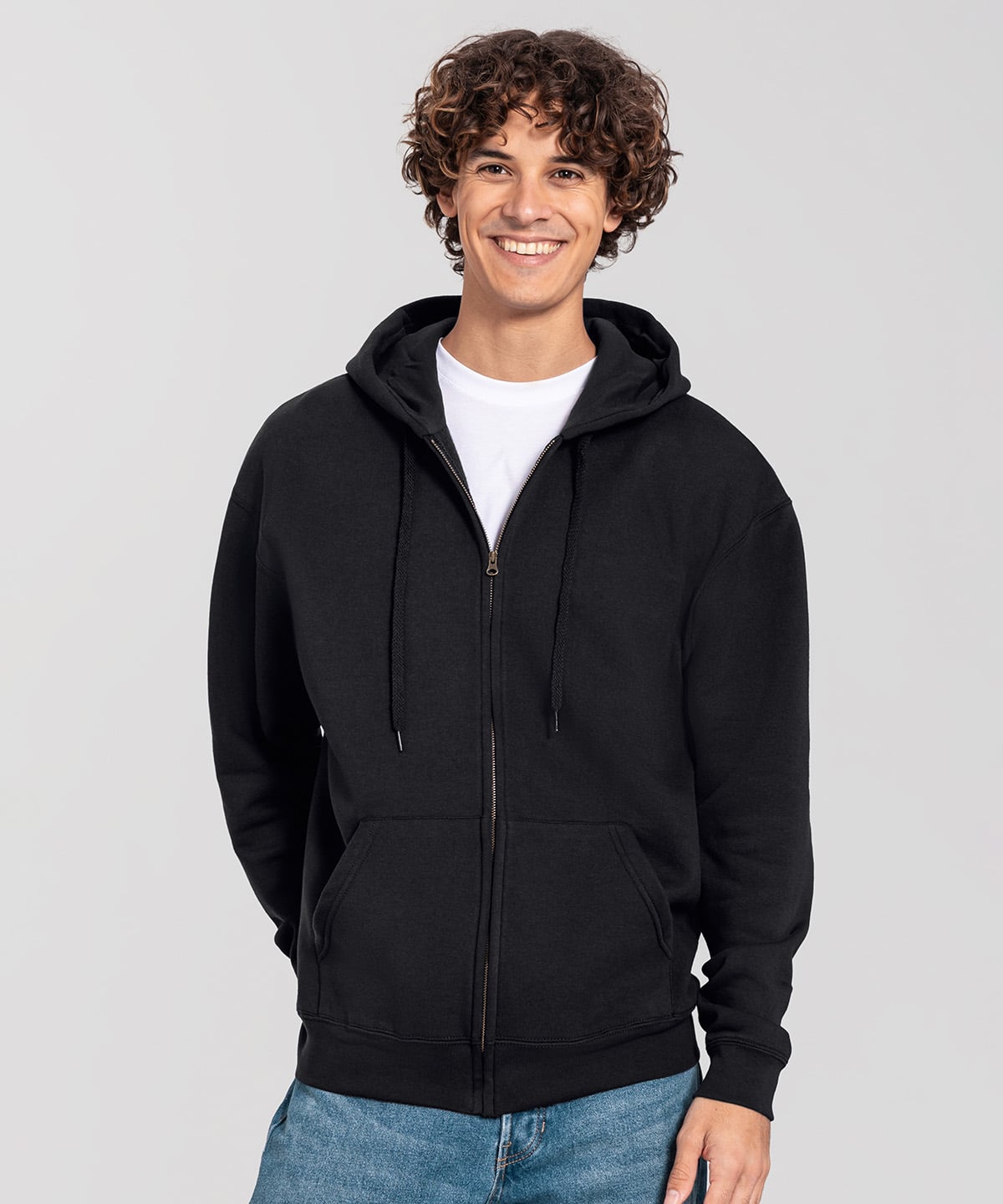 Fruit of the Loom SS443 Iconic Premium Hooded Sweat Jacket