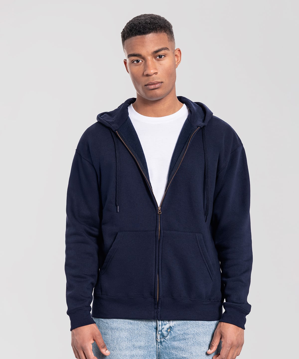 Fruit of the Loom SS443 Iconic Premium Hooded Sweat Jacket