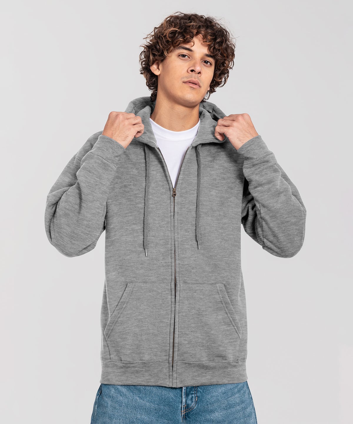 Fruit of the Loom SS443 Iconic Premium Hooded Sweat Jacket