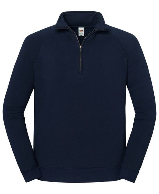Fruit of the Loom SS444 Iconic Premium Zip-Neck Sweat
