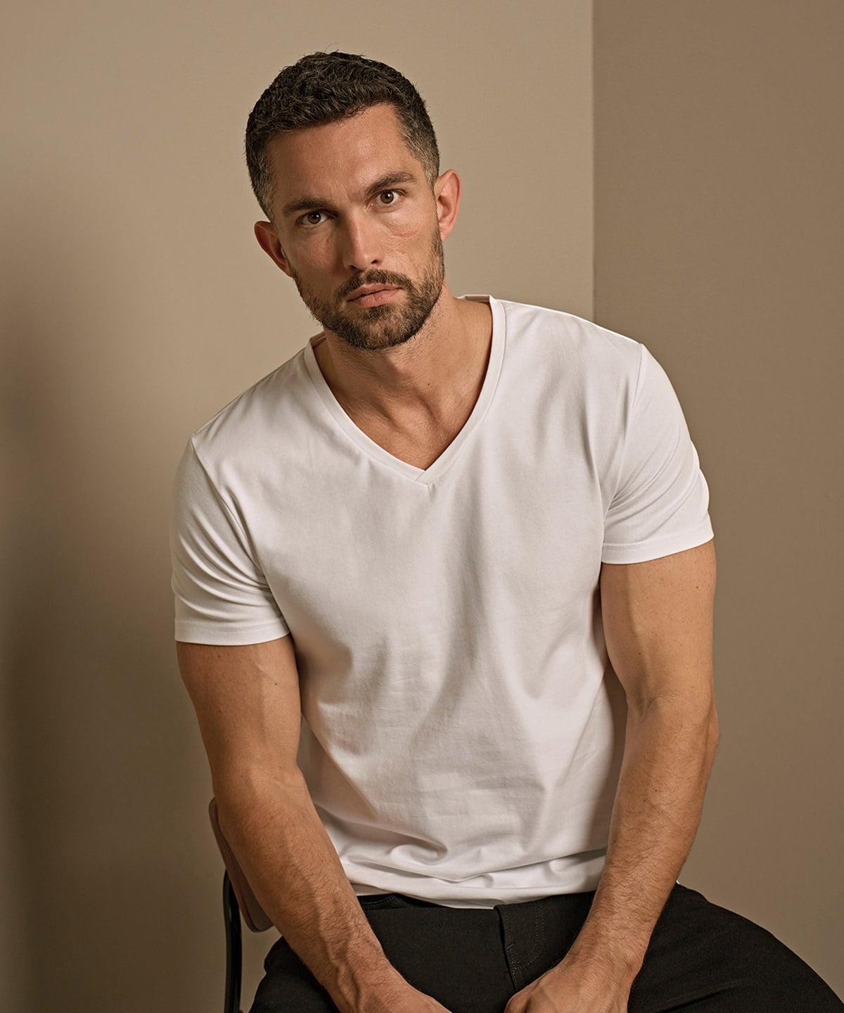 Tee Jays TJ023 Stretch V-Neck Tee (401)