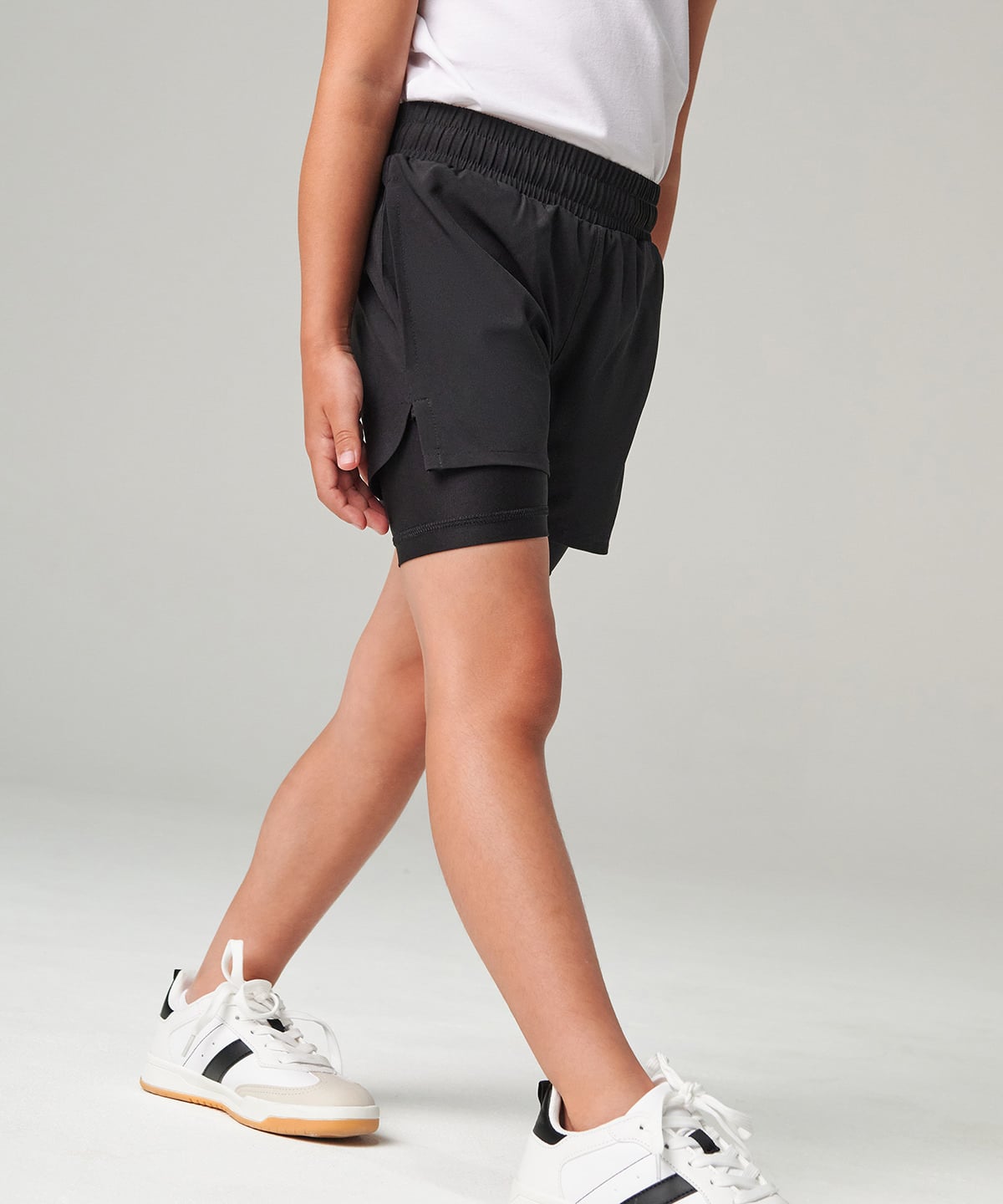 Tombo TL617 Kids Double-Layer Sports Shorts