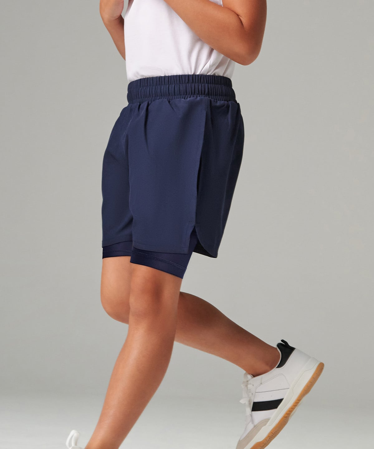 Tombo TL617 Kids Double-Layer Sports Shorts