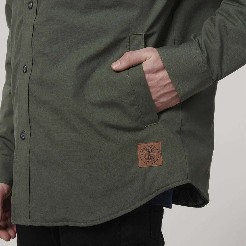 Hard Yakka Quilted Solid Shacket