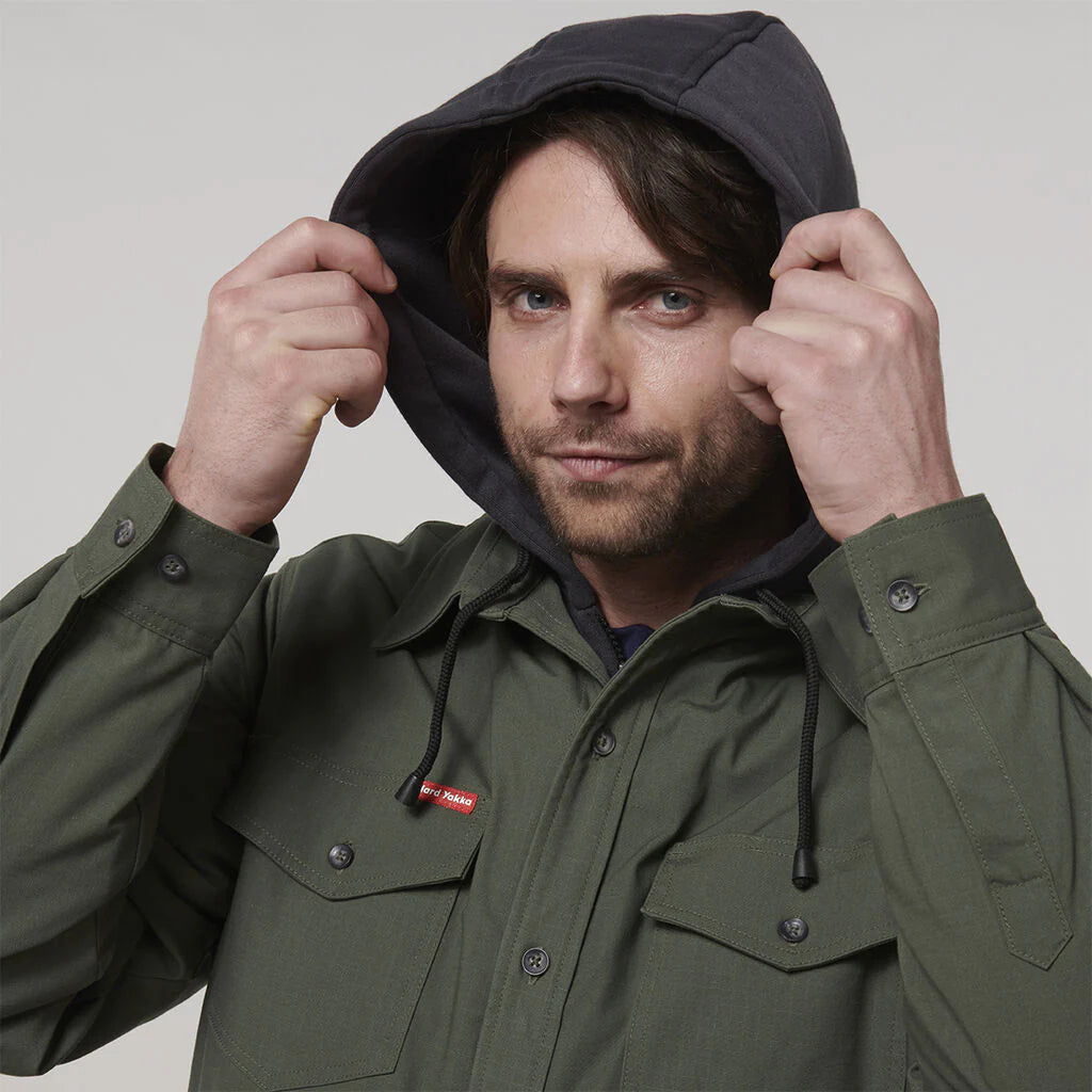 Hard Yakka Quilted Solid Shacket
