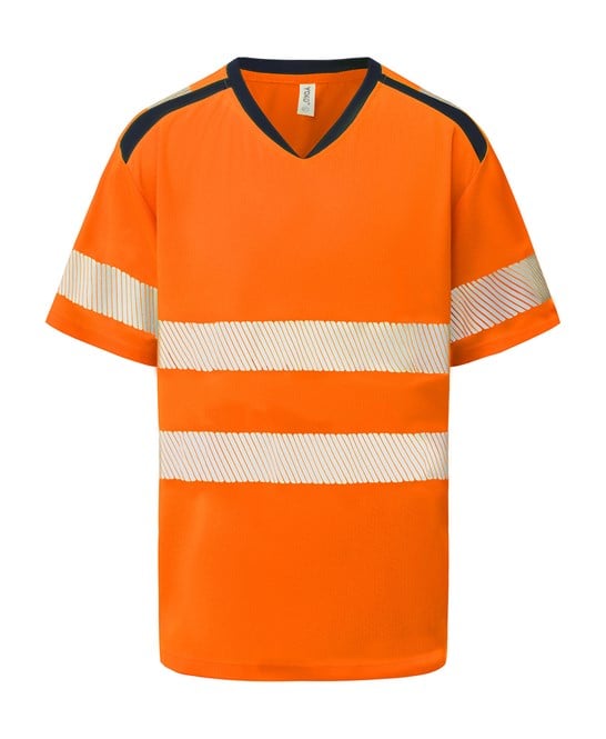 Yoko YK054 Hi-Vis Mandarin Collar Comfort Trim T-Shirt (hvj430)