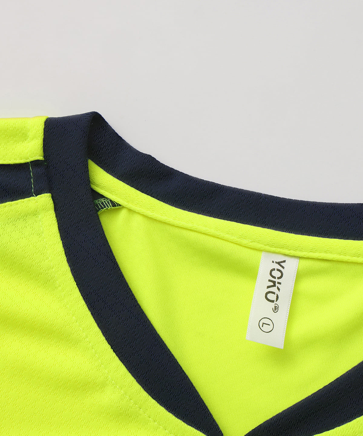 Yoko YK054 Hi-Vis Mandarin Collar Comfort Trim T-Shirt (hvj430)