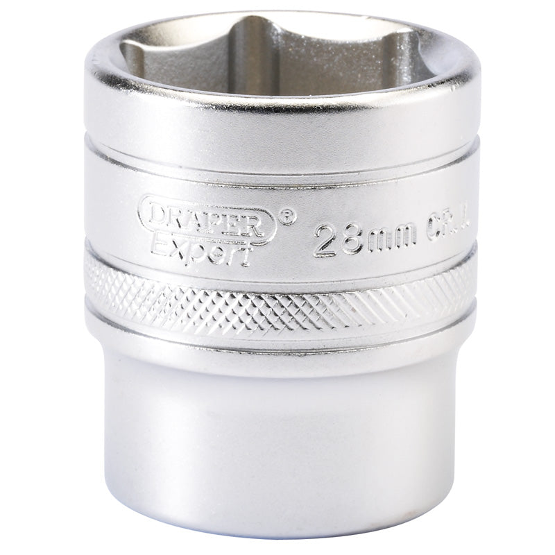 Draper 1/2" Square Drive 6 Point Metric Socket (28mm)
