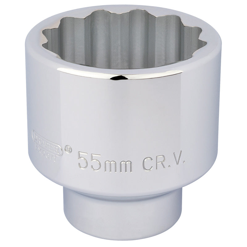 Draper 3/4" Square Drive 12 Point Socket (55mm)