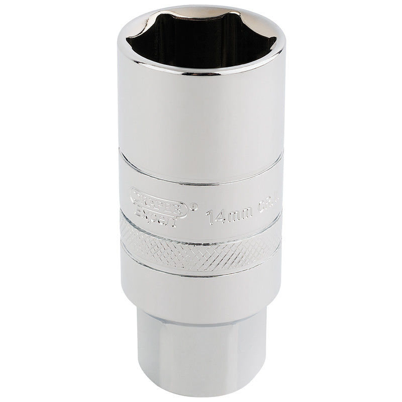 Draper 3/8" Square Drive 14mm Thread 6 Point Spark Plug Socket (21mm Socket)