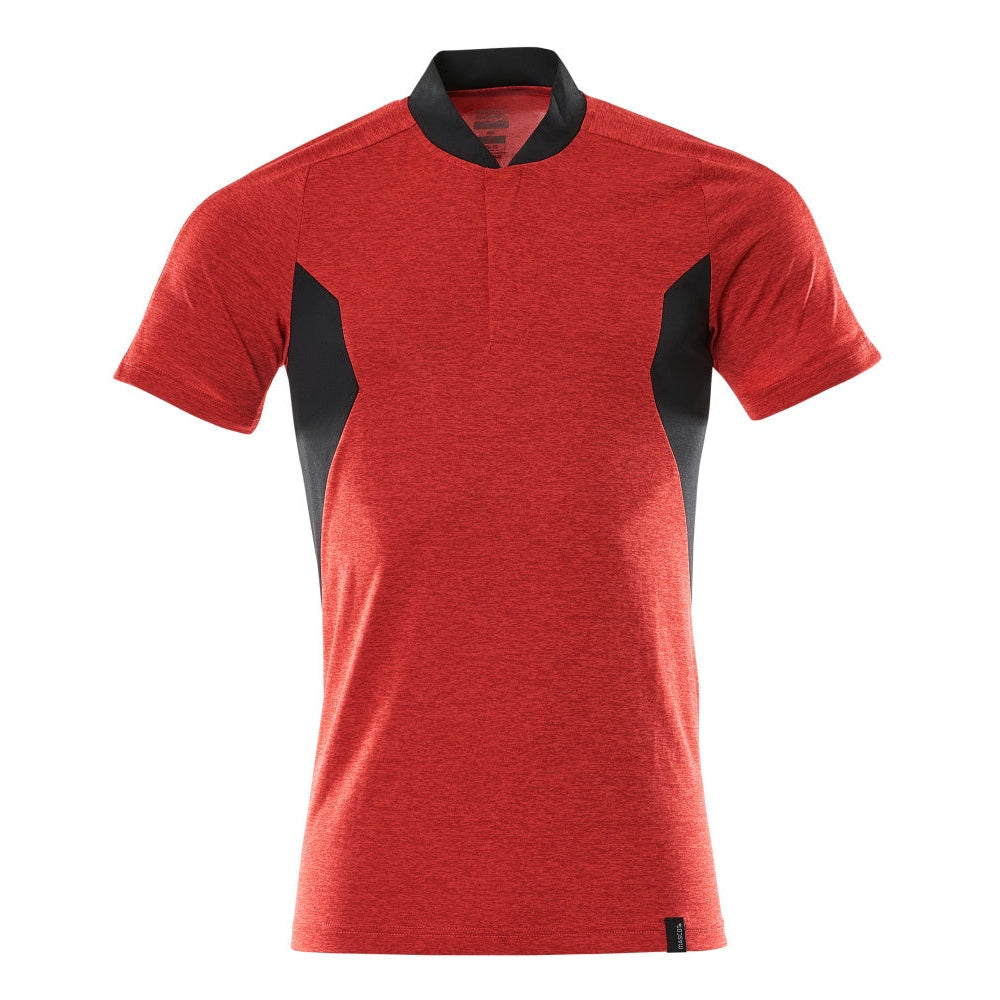 Mascot Accelerate Coolmax Pro Modern Fit Polo Shirt #colour_traffic-red-black