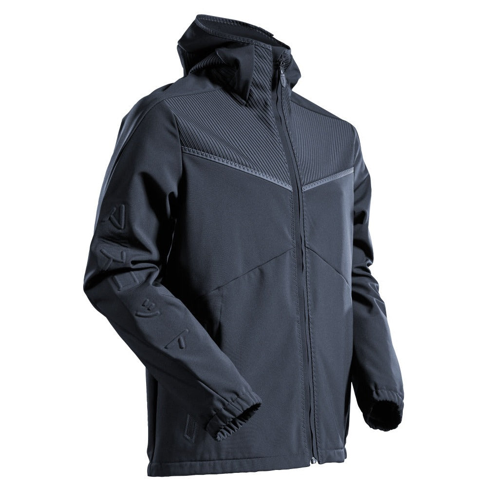 Mascot Customized Softshell Jacket with Hood #colour_dark-navy