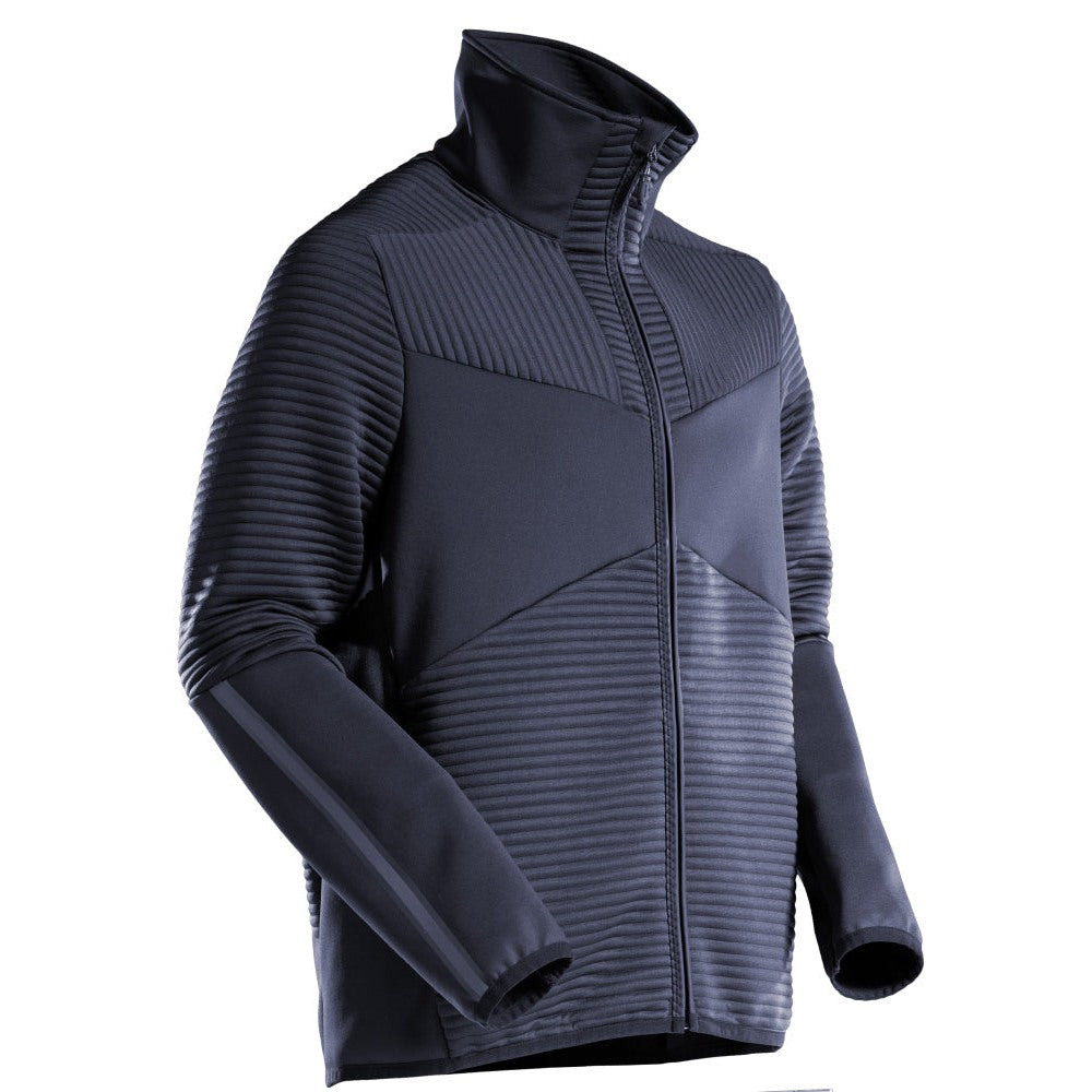 Mascot Customized Microfleece with Zipper #colour_dark-navy