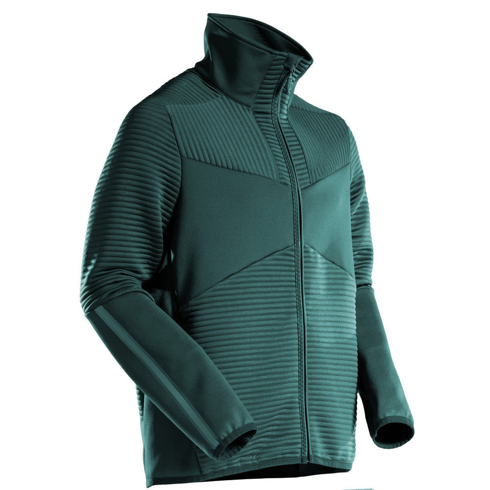 Mascot Customized Microfleece with Zipper #colour_forest-green