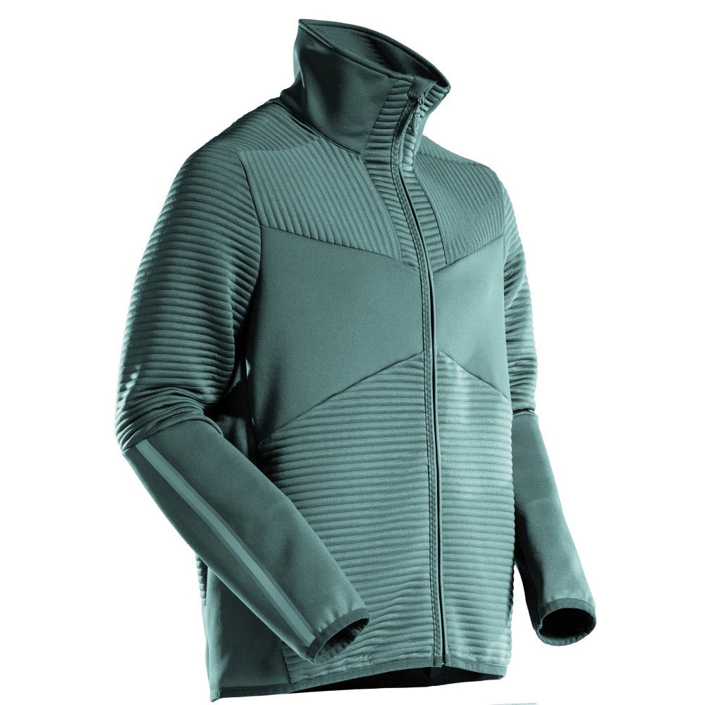Mascot Customized Microfleece with Zipper #colour_light-forest-green