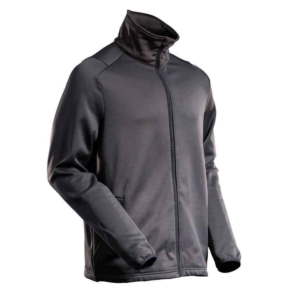 Mascot Customized Microfleece with Zipper #colour_black