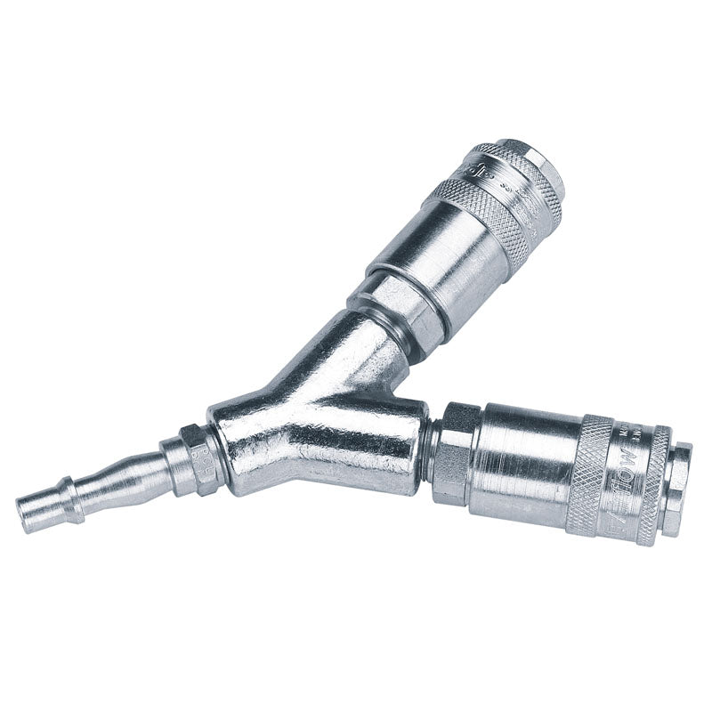 Draper PCL Twin Standard Coupling with Two Male Couplings and One Tailpiece Supplied