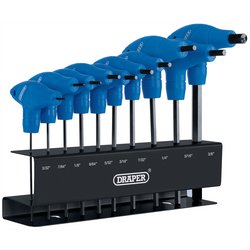 Draper Imperial T-Handle Hexagon Key Set (10 Piece)