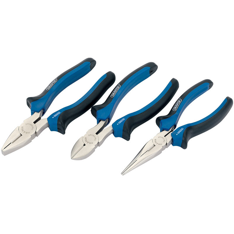 Draper Soft Grip Pliers Set (3 piece)
