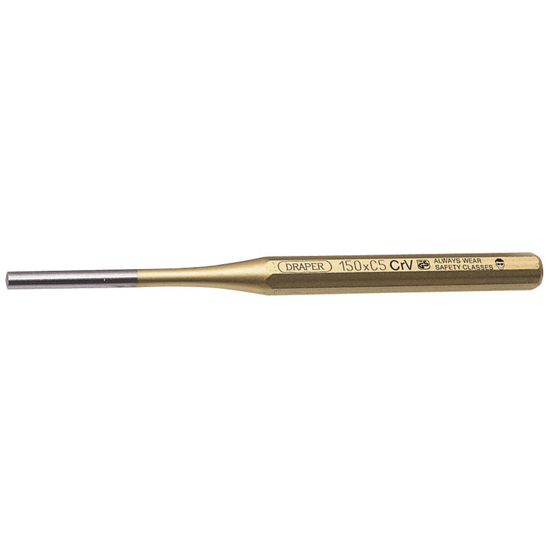 Draper Expert 5mm x 150mm Octagonal Parallel Pin Punch