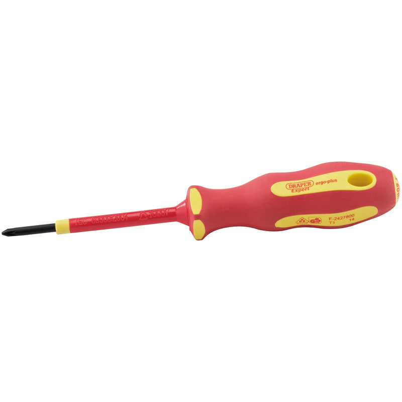 Draper Ergo Plus® VDE No.0 x 60mm PZ Slot Screwdriver