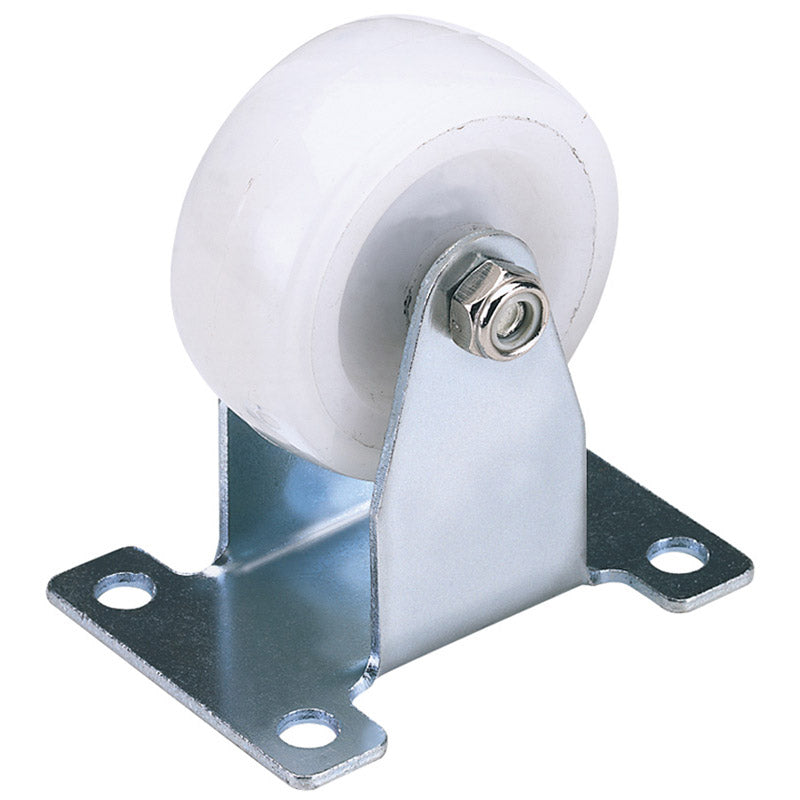 Draper 100mm Dia. Fixed Plate Fixing Nylon Wheel - S.W.L. 125Kg