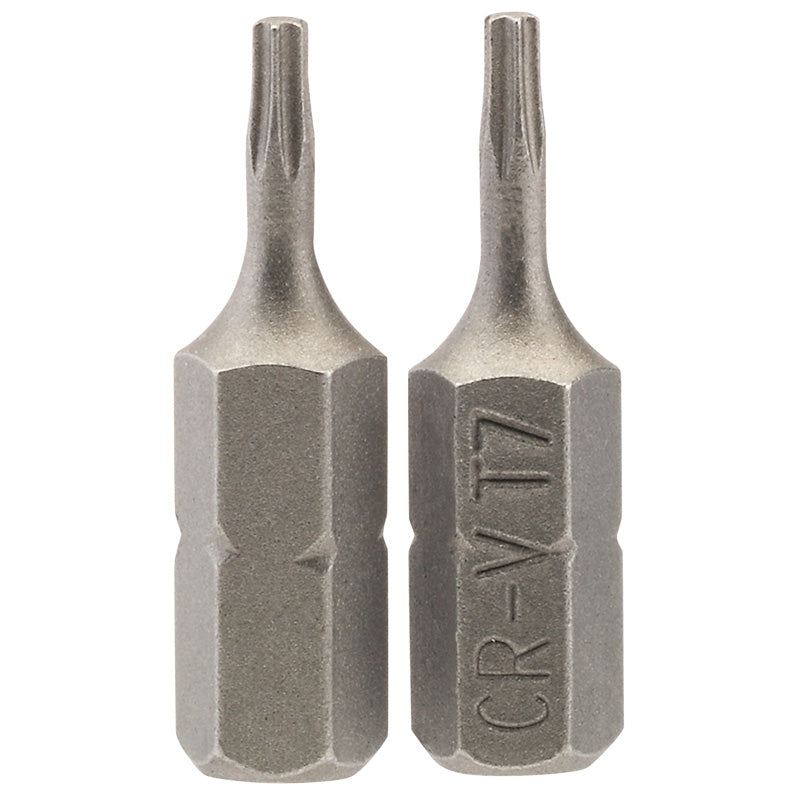 Draper T7 1/4" Hex. Draper TX-STAR® Insert Bit 25mm Long x 2