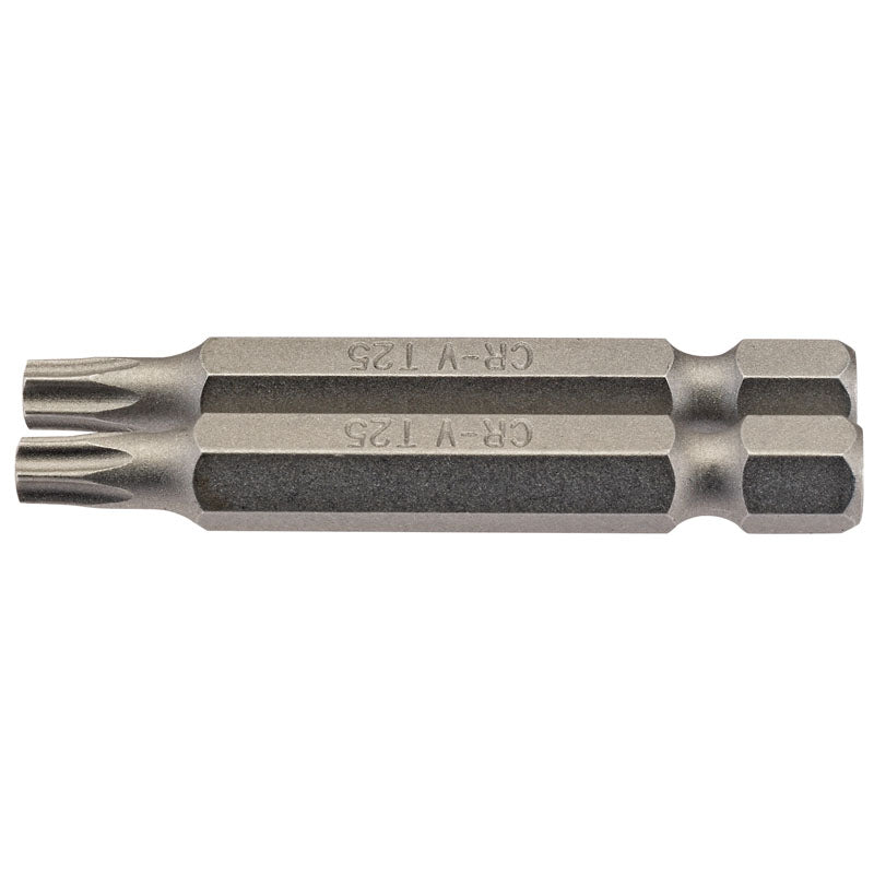 Draper T25 1/4" Hex. Draper TX-STAR® Insert Bit 50mm Long x 2