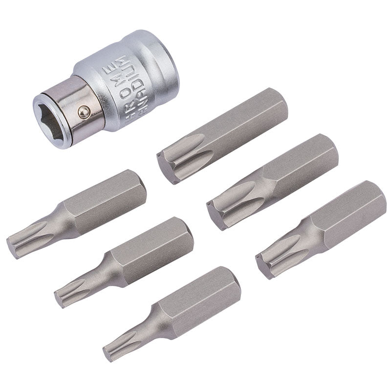 Draper 3/8" Square Drive Draper TX-STAR® Bit and Bit Holder Set (7 Piece)